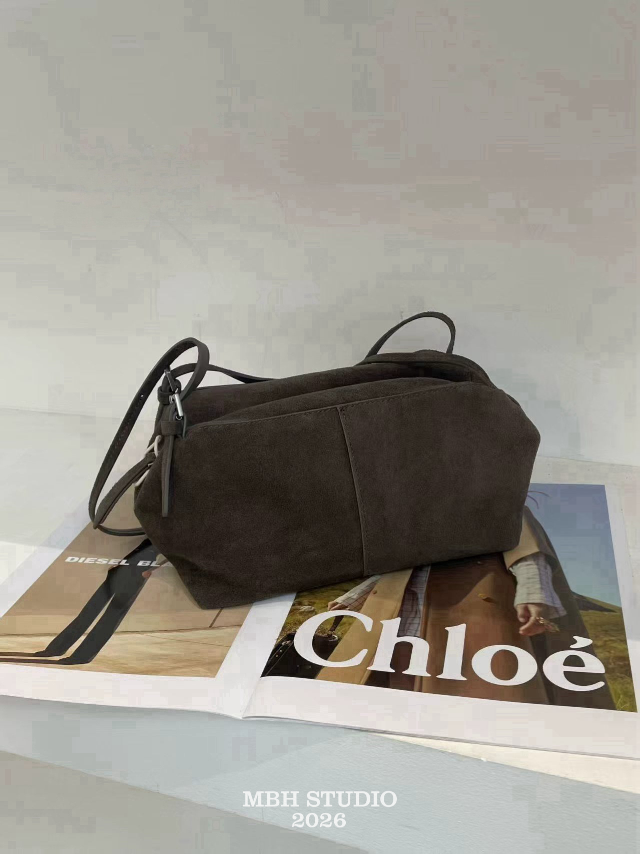 MBH Mini Boston Pillow Bag in Top Grain Leather Casual Shoulder Bag - Image 4